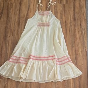 Free People Cream and Pink Maxi Dress